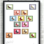 تمبر سری پستی جمهوری اسلامی شاپرک