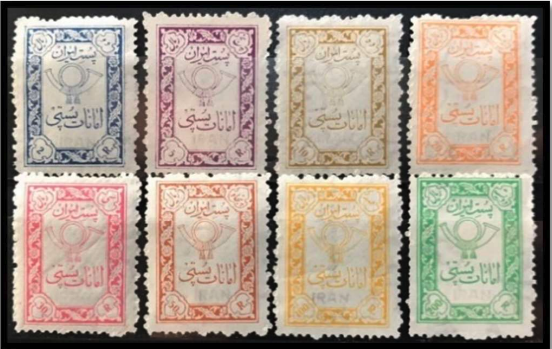 سری سوم تمبر "امانات پستی"، تاريخ انتشار ١٣۴۵ تا ١٣۴٧ خورشيدی 