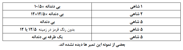 پاکت های سری ناصری چهارجور
