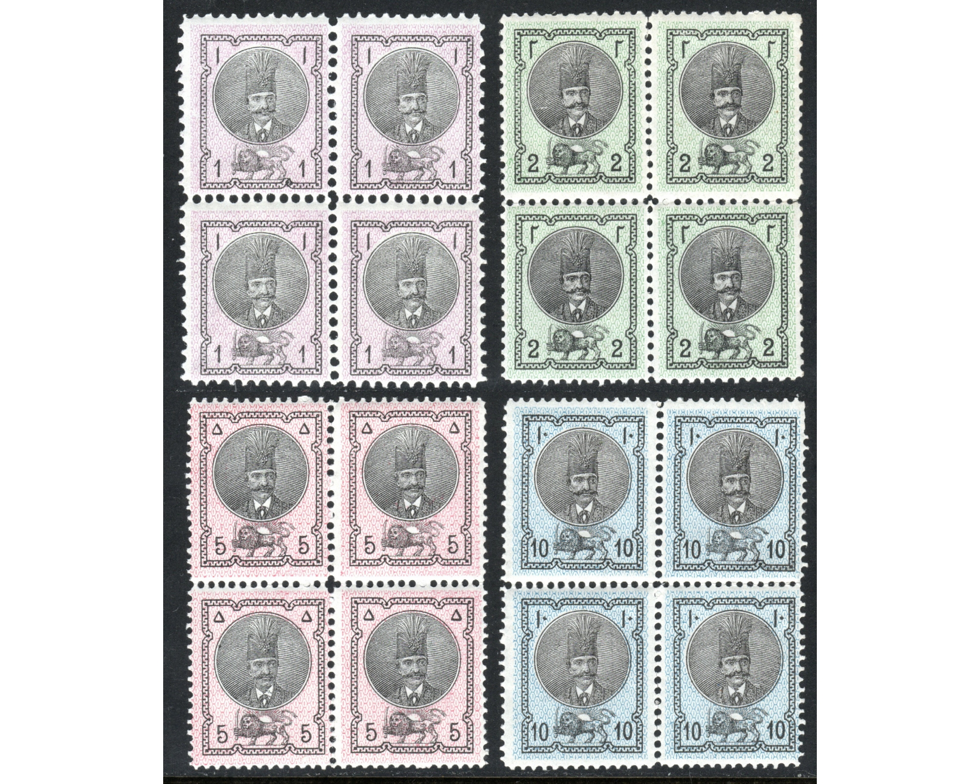 سری تمبر ناصری چهارجور - تمبر قاجاری